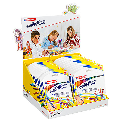 EDDİNG ED14-15DISP2299 FUNTASTİCS KEÇELİ KALEM KARIŞIK STAND - 1