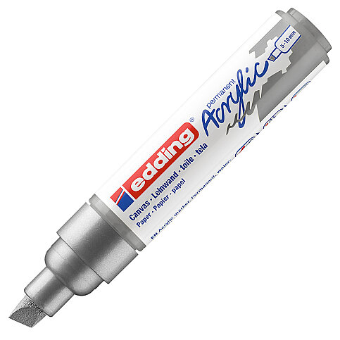 EDDİNG ED5000923 AKRİLİK MARKÖR KALIN UÇLU 5.0-10.0mm GÜMÜŞ - 2