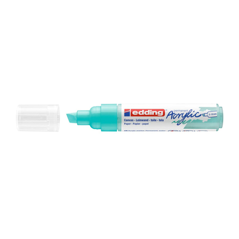 Edding Ed5000934 Akrilik Markör Kalın Uçlu 5.0-10.0Mm Parlak Turkuaz - 1