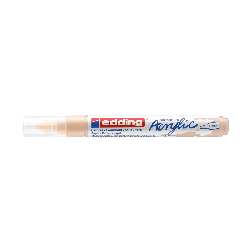 EDDİNG ED5100255 AKRİLİK MARKÖR ORTA UÇLU 2.0-3.0mm BEJ