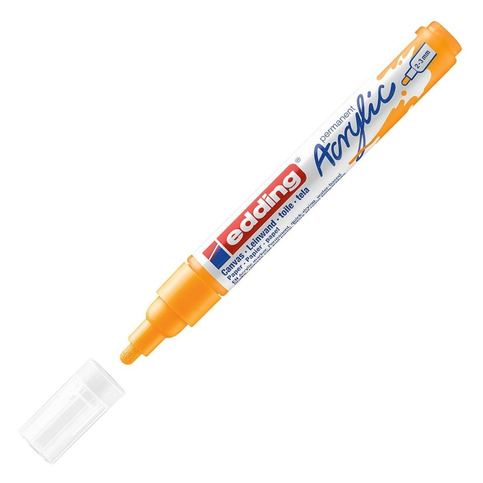 Edding Ed5100906 Akrilik Markör Orta Uçlu 2.0-3.0mm Güneş Sarısı - 1
