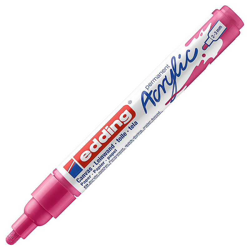 EDDİNG ED5100909 AKRİLİK MARKÖR ORTA UÇLU 2.0-3.0mm TELEMAGENTA