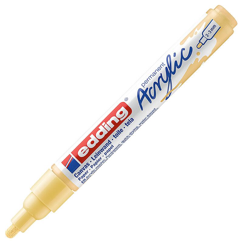 EDDİNG ED5100915 AKRİLİK MARKÖR ORTA UÇLU 2.0-3.0mm PASTEL SARI