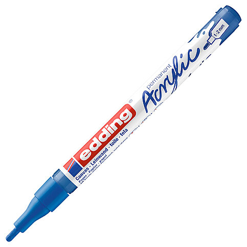 EDDİNG ED5300903 AKRİLİK MARKÖR İNCE UÇLU 1.0-2.0mm ANZER MAVİSİ - 2