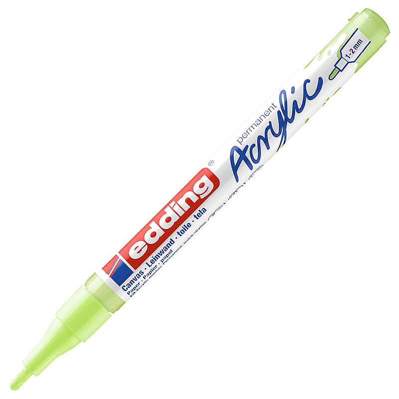 EDDİNG ED5300917 AKRİLİK MARKÖR İNCE UÇLU 1.0-2.0mm PASTEL YEŞİL