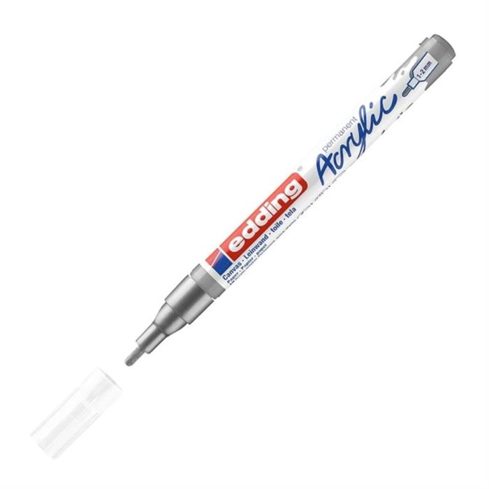 EDDİNG ED5300923 AKRİLİK MARKÖR İNCE UÇLU 1.0-2.0mm GÜMÜŞ