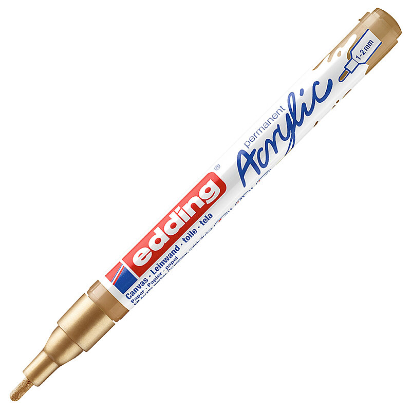 EDDİNG ED5300924 AKRİLİK MARKÖR İNCE UÇLU 1.0-2.0mm ALTIN