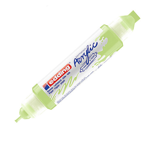 EDDİNG ED5400917 3D DOUBLE LİNER ÇİFT UÇLU AKRİLİK MARKÖR PASTEL YEŞİL - 1