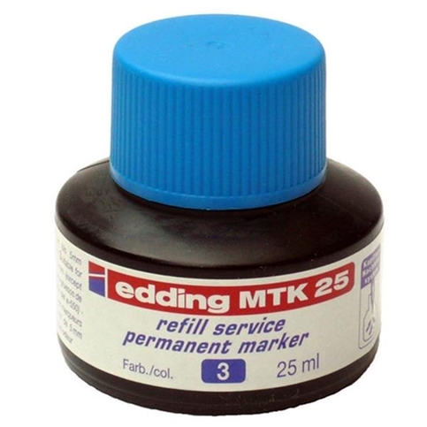 EDDİNG MTK 25 PERMANENT MARKÖR MÜREKKEBİ MAVİ 25ml - 1