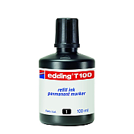 Edding T100 Permanent Markör Mürekkebi Siyah 100ml - 3