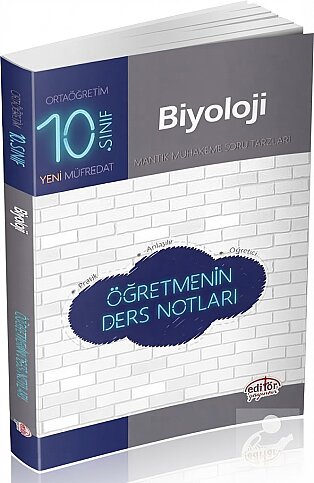 EDİTÖR YAYINEVİ 10.SINIF BİYOLOJİ ÖĞRETMENİN DERS NOTLARI - 1