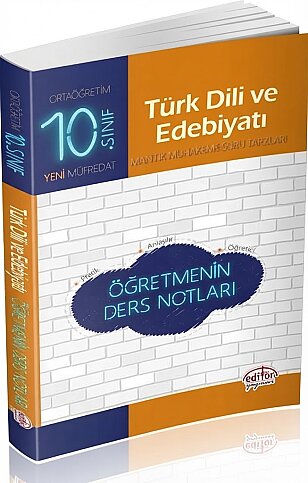 EDİTÖR YAYINEVİ 10.SINIF TÜRK EDEBİYATI ÖĞRETMENİN DERS NOTLARI - 1