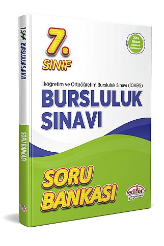 EDİTÖR YAYINEVİ 7.SINIF BURSLULUK SINAVI SORU BANKASI - 1