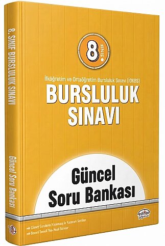 EDİTÖR YAYINEVİ 8.SINIF BURSLULUK SINAVI GÜNCEL SORU BANKASI - 1