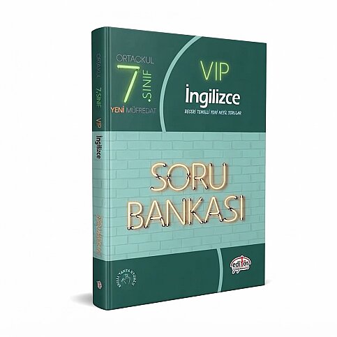 EDİTÖR YAYINEVİ 7.SINIF VİP İNGİLİZCE SORU BANKASI - 1