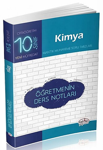 EDİTÖR YAYINEVİ 10.SINIF KİMYA ÖĞRETMENİN DERS NOTLARI - 1