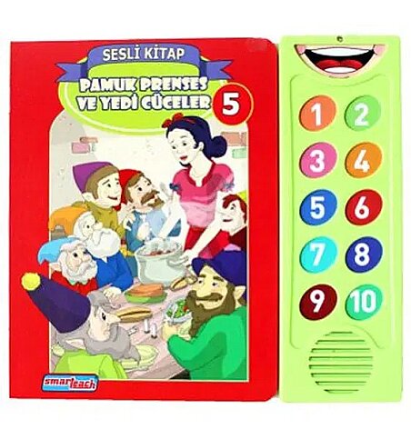 EKİCİ YAYINLARI PAMUK PRENSES VE YEDİ CÜCELER 5 SESLİ KİTAP - 1