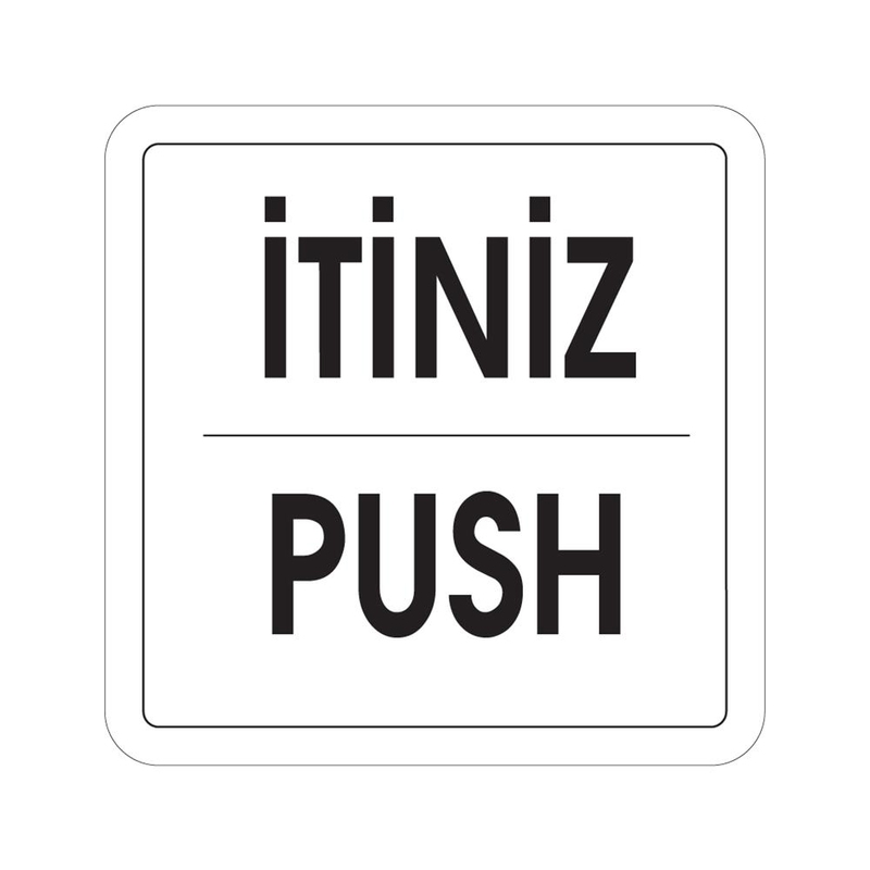 EKSTRAFİX 202 YÖNLENDİRME LEVHASI 12x12 İTİNİZ-PUSH (YUL-255)