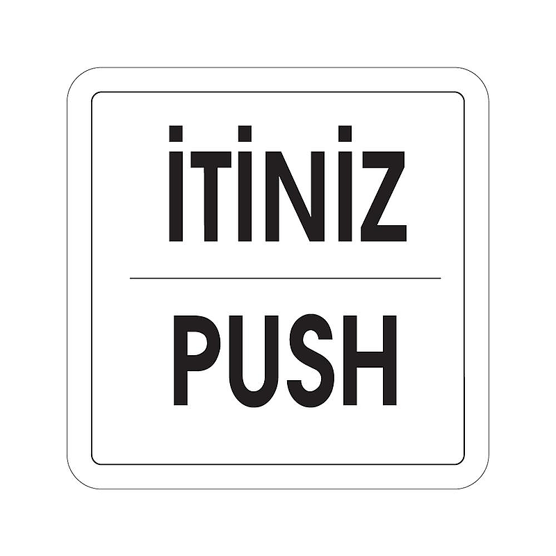 EKSTRAFİX 202 YÖNLENDİRME LEVHASI 12x12 İTİNİZ-PUSH (YUL-255)