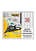 EKSTRAFİX FİX-5035 LASER ETİKET 52.5x33mm36x100 3600 ADET