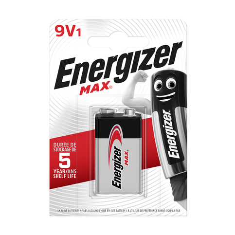 Energizer Max Alkalin Pil 9V 1Li Chp1 - 1