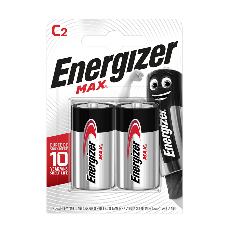 ENERGİZER MAX ALKALİN C ORTA BOY PİL 2Lİ EMC2 (BP2)