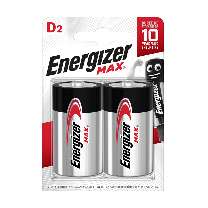 ENERGİZER MAX ALKALİN D BÜYÜK BOY PİL 2Lİ EMD2 (BP2)