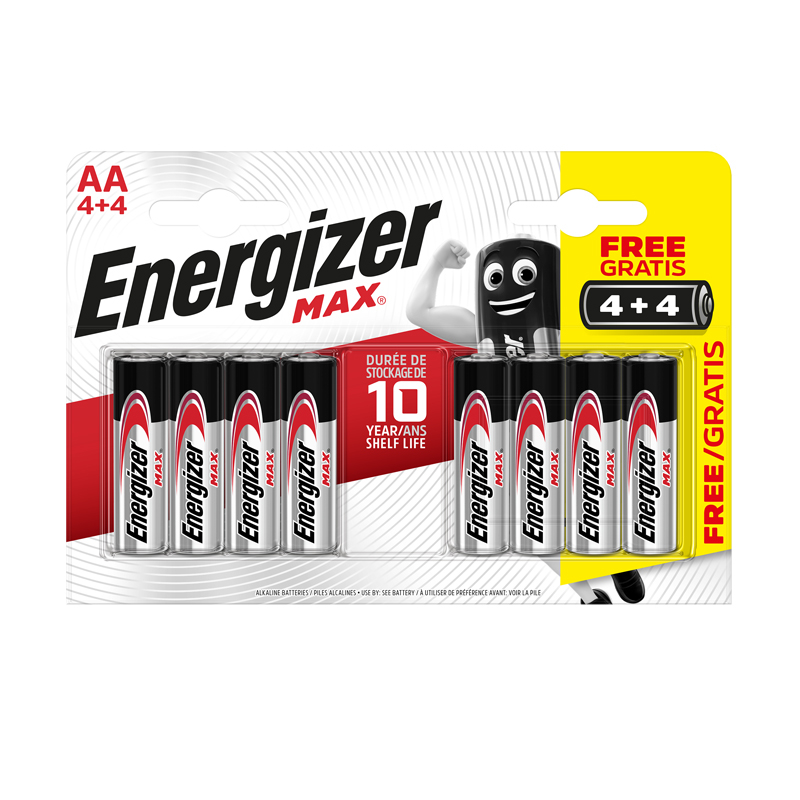 ENERGİZER MAX ALKALİN AAA İNCE KALEM PİL 4+4LÜ EM3A4+4 (BP8)