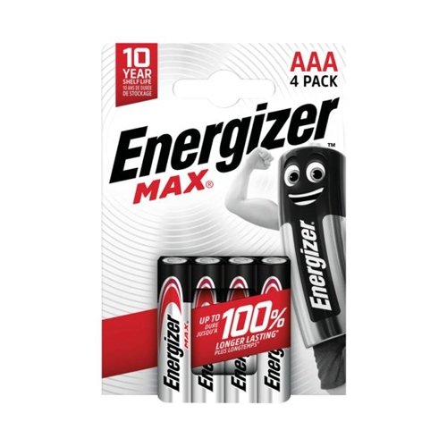 ENERGİZER MAX ALKALİN AAA İNCE KALEM PİL 4LÜ (CHP4)