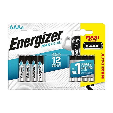 ENERGİZER MAX PLUS ALKALİ AAA İNCE KALEM PİL 6+2Lİ EMP3A6+2 (EMP3A6+2 AAA) - 1