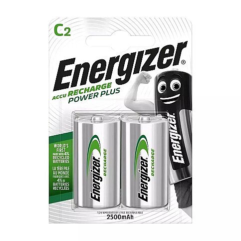 ENERGİZER POWERPLUS ŞARJLI PİL 1.2V 2Lİ 2500 mAH (C-HR14) - 1