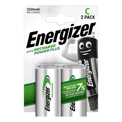 ENERGİZER POWERPLUS ŞARJLI PİL 1.2V 2Lİ 2500 mAH (C- HR14) - 1