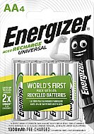 ENERGİZER ÜNİVERSAL ŞARJLI AA KALEM PİL 1300mAh 4LÜ (BP4) - ENERGİZER (1)