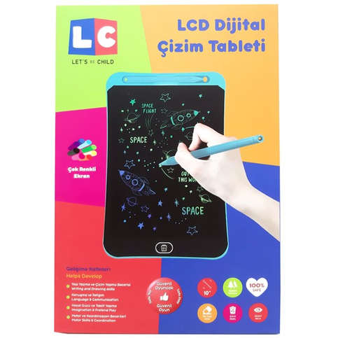 Enfal Eğitici Lcd Renkli Dijital Çizim Tableti 10 İnç (Lc-30910) - 1