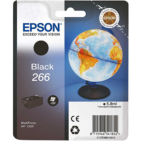 EPSON 266 C13T26614010 SİYAH MÜREKKEP KARTUŞ 6.7ml - 1