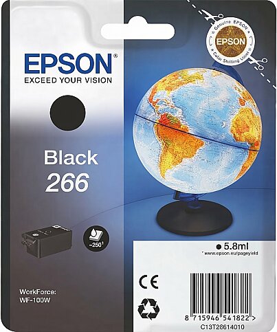 EPSON 266 C13T26614010 SİYAH MÜREKKEP KARTUŞ 6.7ml - 1