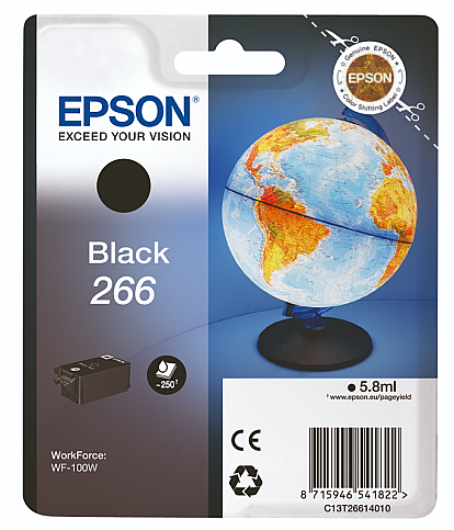 EPSON 266 C13T26614010 SİYAH MÜREKKEP KARTUŞ 6.7ml - 1