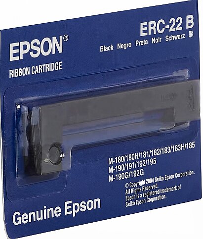 EPSON ERC22B C43S015358 SİYAH ŞERİT (M180 M183 M185 M190 M192 M195) - 1