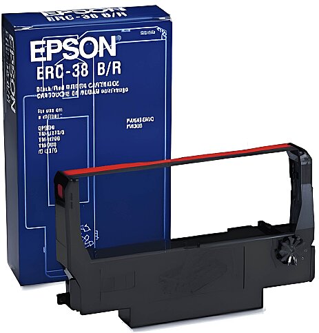 EPSON ERC38B C43S015374 KIRMIZI-SİYAH ŞERİT 3 MİLYON KARAKTER (TMU300 TMU375) - 1
