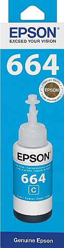 EPSON T664 C13T66424A MAVİ MÜREKKEP KARTUŞ 70ml (L100 L200 L300 L500 L1300) - 1