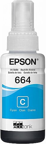 EPSON T664 C13T66424A MAVİ MÜREKKEP KARTUŞ 70ml (L100 L200 L300 L500 L1300) - 2
