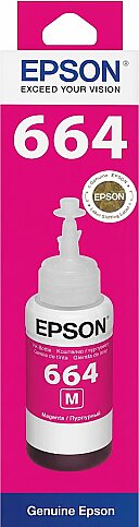 EPSON T664 C13T66434A KIRMIZI MÜREKKEP KARTUŞ 70ml (L100 L200 L300 L500 L1300) - 1