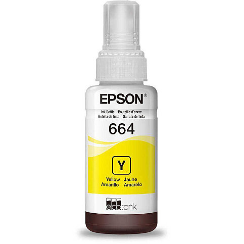 EPSON T664 C13T66444A SARI MÜREKKEP KARTUŞ 70ml (L100 L200 L300 L500 L1300) - 2