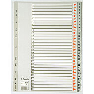 ESSELTE 100108 PLASTİK AYRAÇ A4 1-31 RAKAM - ESSELTE