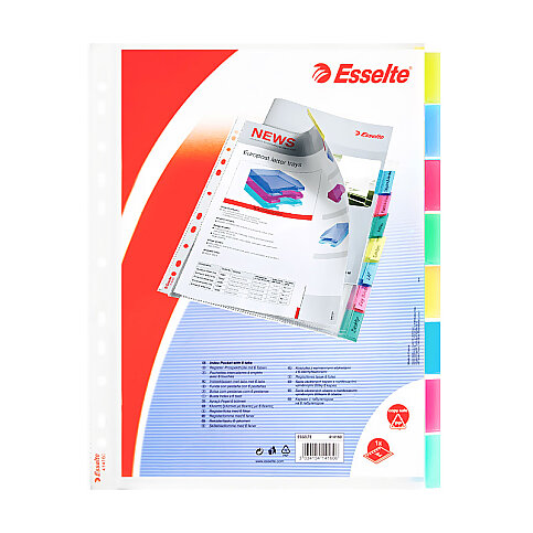 ESSELTE 414150 AYRAÇLI POŞET DOSYA A4 8Lİ - 1