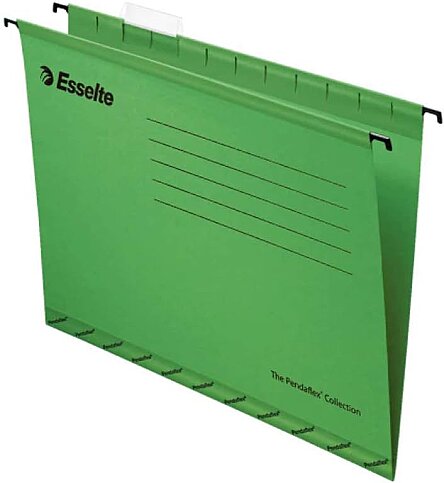 ESSELTE PENDAFLEX 90318 TELSİZ ASKILI DOSYA EKO YEŞİL 25Lİ - 1