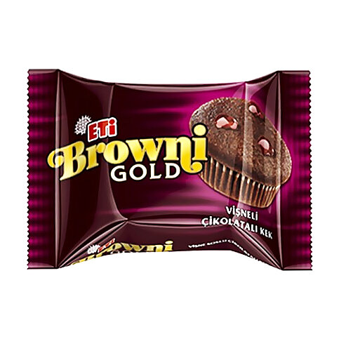 ETİ BROWNİ GOLD VİŞNELİ ÇİKOLATALI KEK 45gr - 1