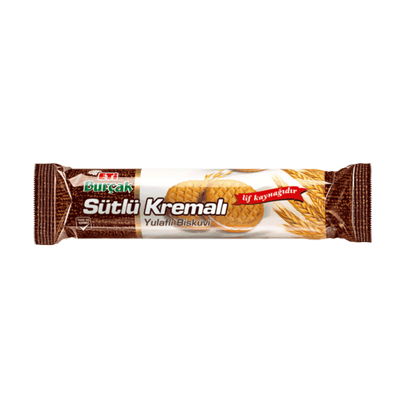 ETİ BURÇAK SÜTLÜ KREMALI BİSKÜVİ 100gr