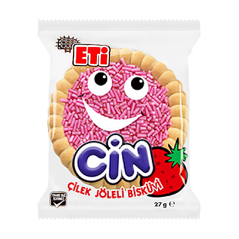 ETİ CİN ÇİLEK JÖLELİ BİSKÜVİ 25gr - 2