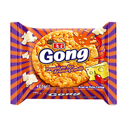 ETİ GONG PEYNİRLİ BAHARATLI MISIR VE PİRİNÇ PATLAĞI 34gr - 1